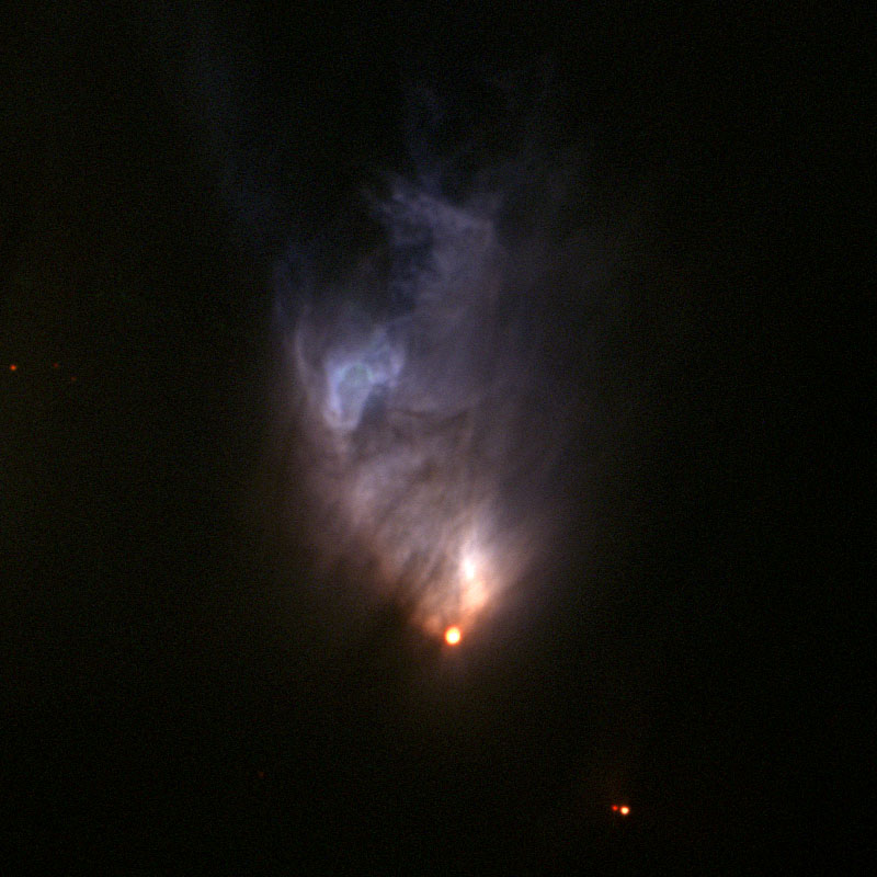 Nebula against a black background